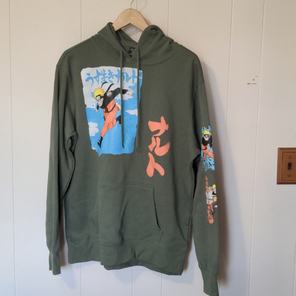 Naruto Shippuden graphic hoodie size large